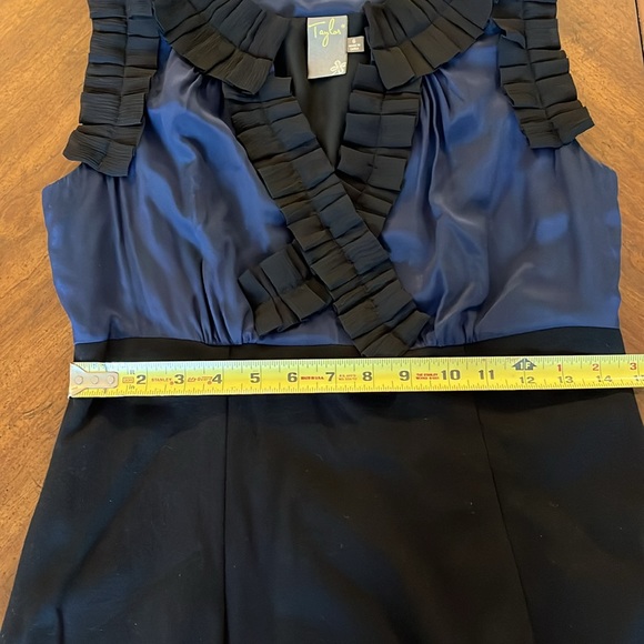 Taylor Dress with Silk Pleat Detail Size 6 - Picture 9 of 12